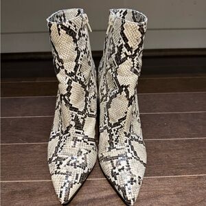 Thalia Sodi Snakeskin Pattern Ankle Boots